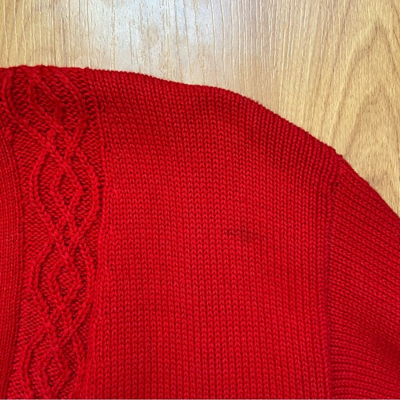 NWT Essential Elements Women’s Red Cardigan Size Large - Picture 11 of 12